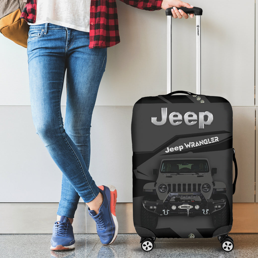 Grey Jeep Travel Luggage Cover Suitcase Protector for Protection
