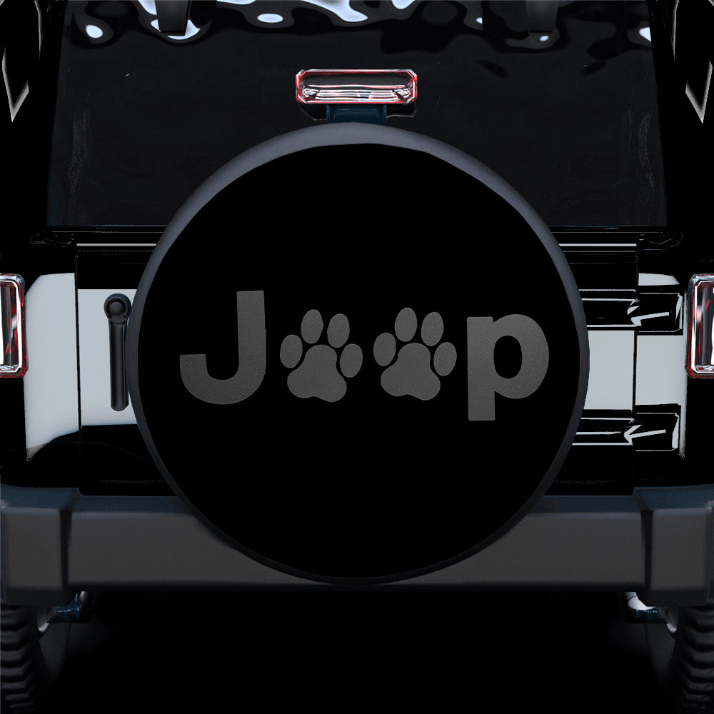 Grey Dog Paws Spare Tire Covers for Jeep - Gift for Campers