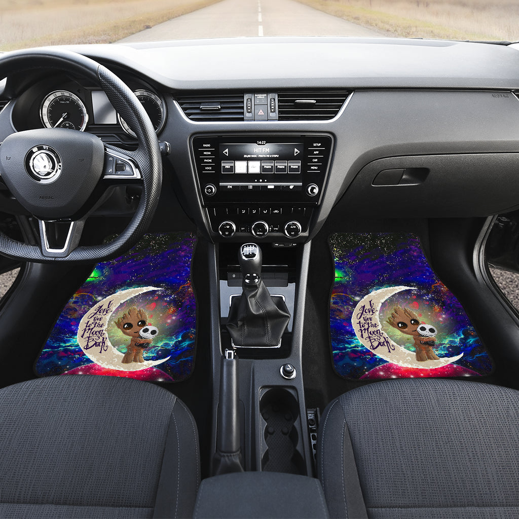 Groot Jack Skellington Love You To The Moon Galaxy Car Mats
