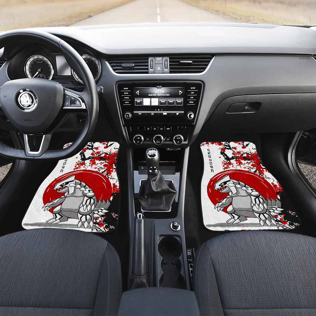Groudon Red Sakura Pokemon Car Floor Mats Japan Style
