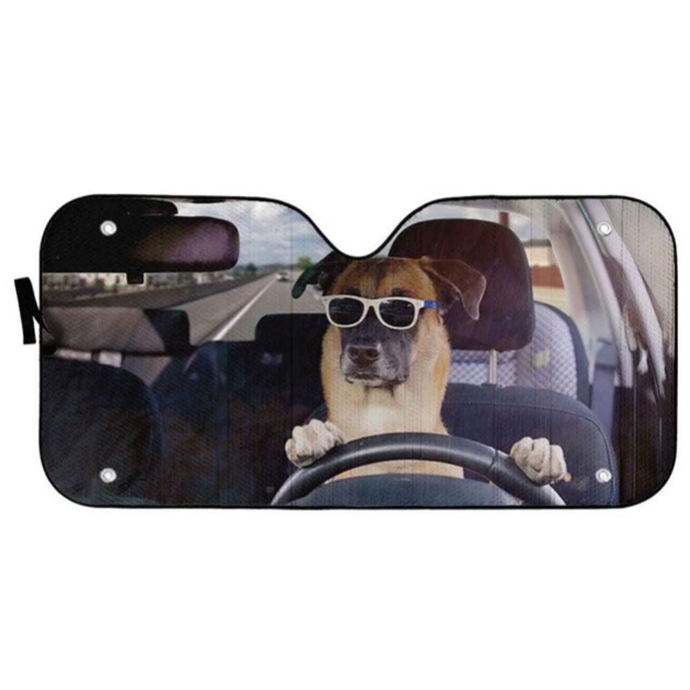 Custom Guard Dog Auto Sun Shades Windshield Accessories Decor Gift