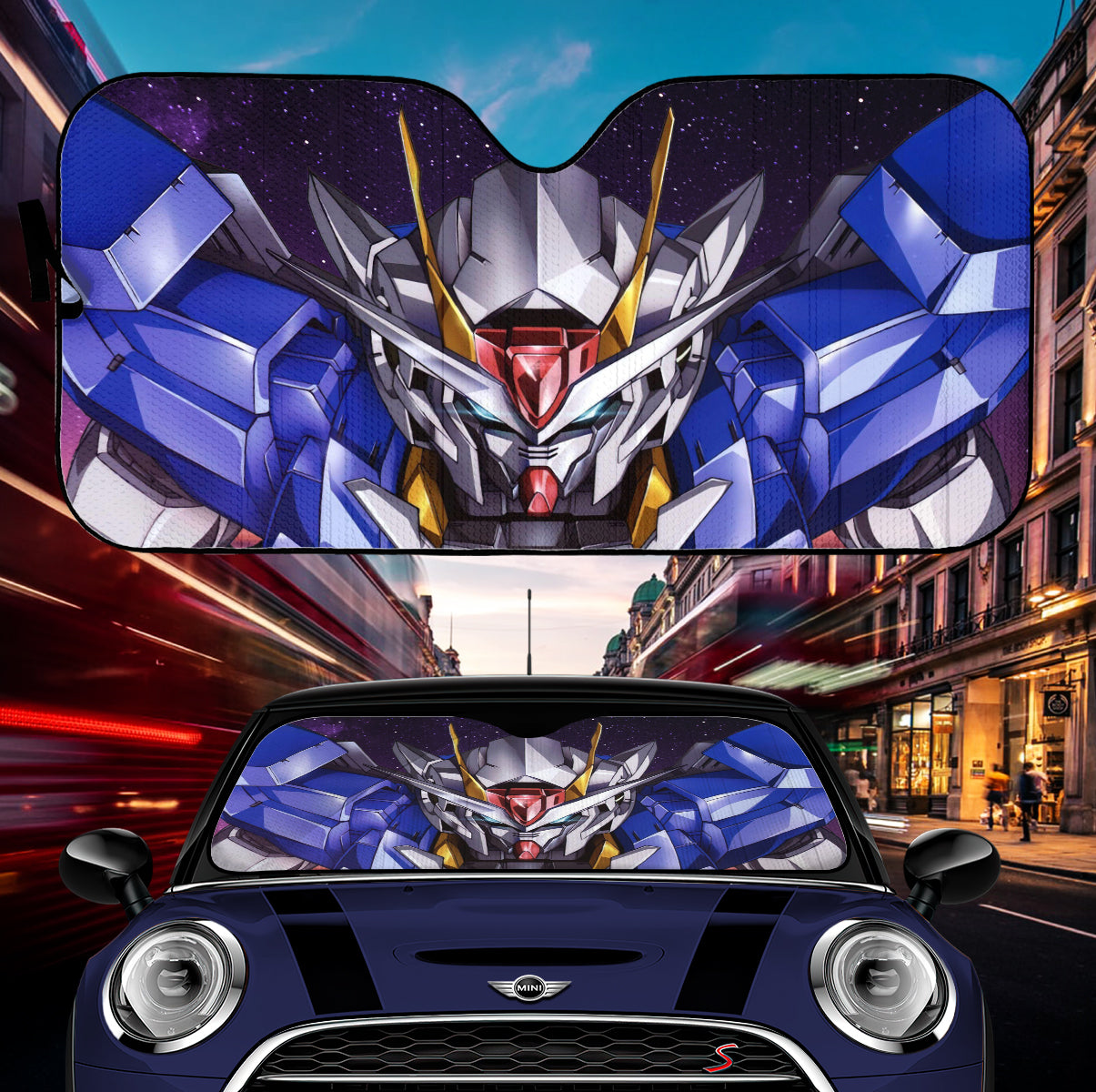 Universal Fit Gundam Car Windshield Auto Sunshades UV Protection Accessory