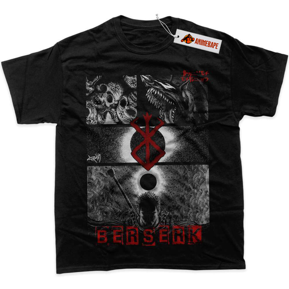 Berserk Guts Anime Graphic Tee Shirt, Unisex Casual Wear 113