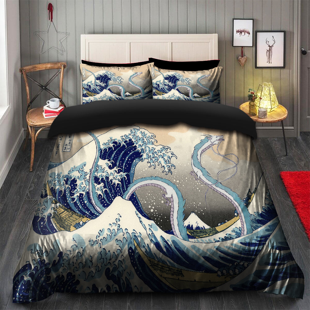 Haku Dragon Spirited Away Japan Bedding Set Duvet Cover & Pillowcases