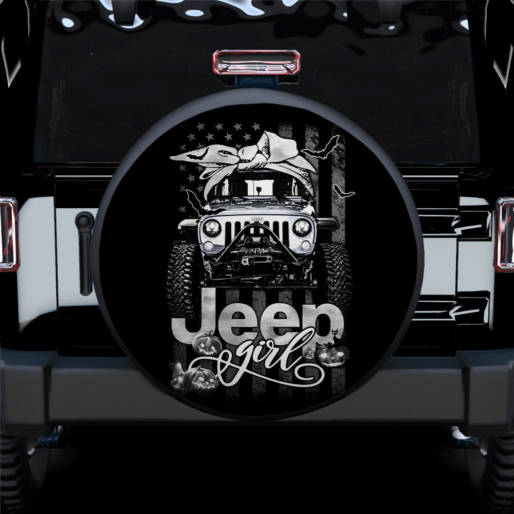 Halloween Jeep Spare Tire Covers - American Flag Gift for Campers