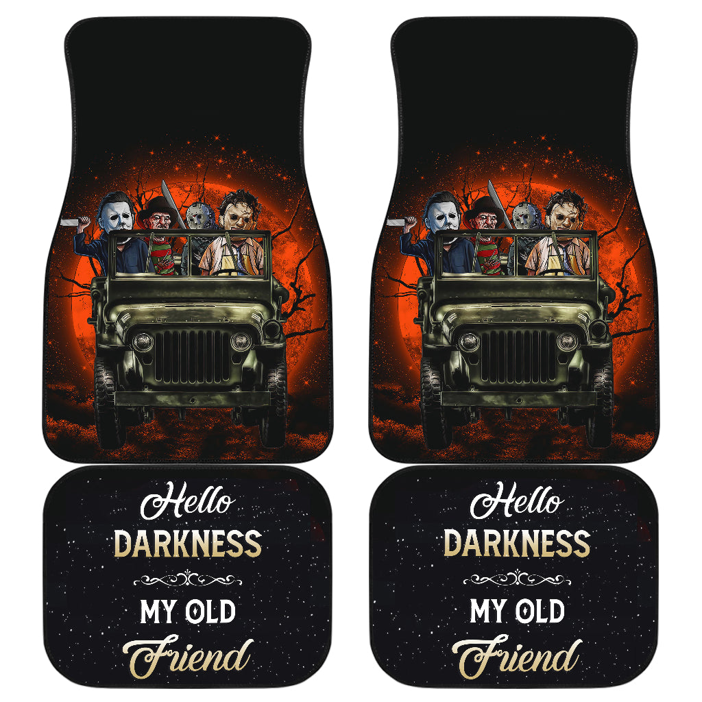Halloween Horror Movie Jeep Floor Mats - Funny Darkness Car