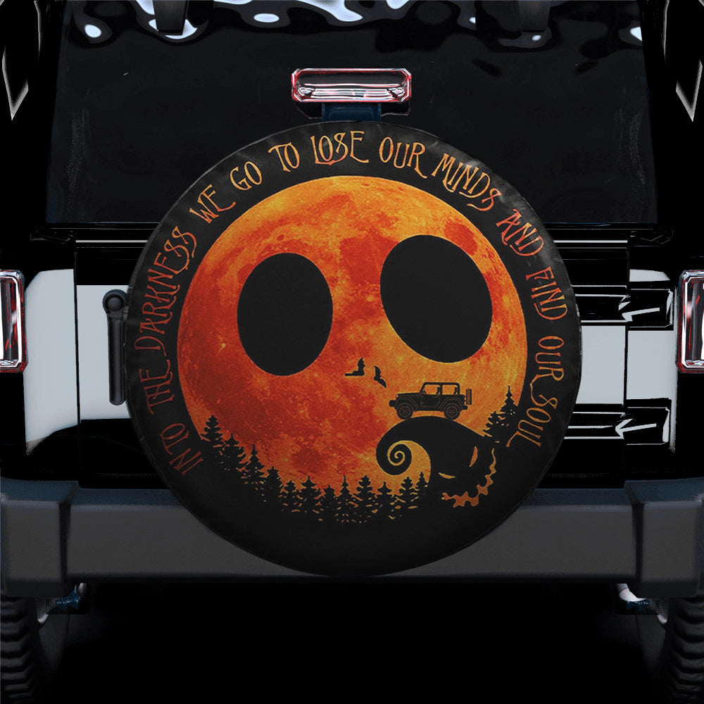 Halloween Jeep Into The Darkness Spare Tire Cover for Campers