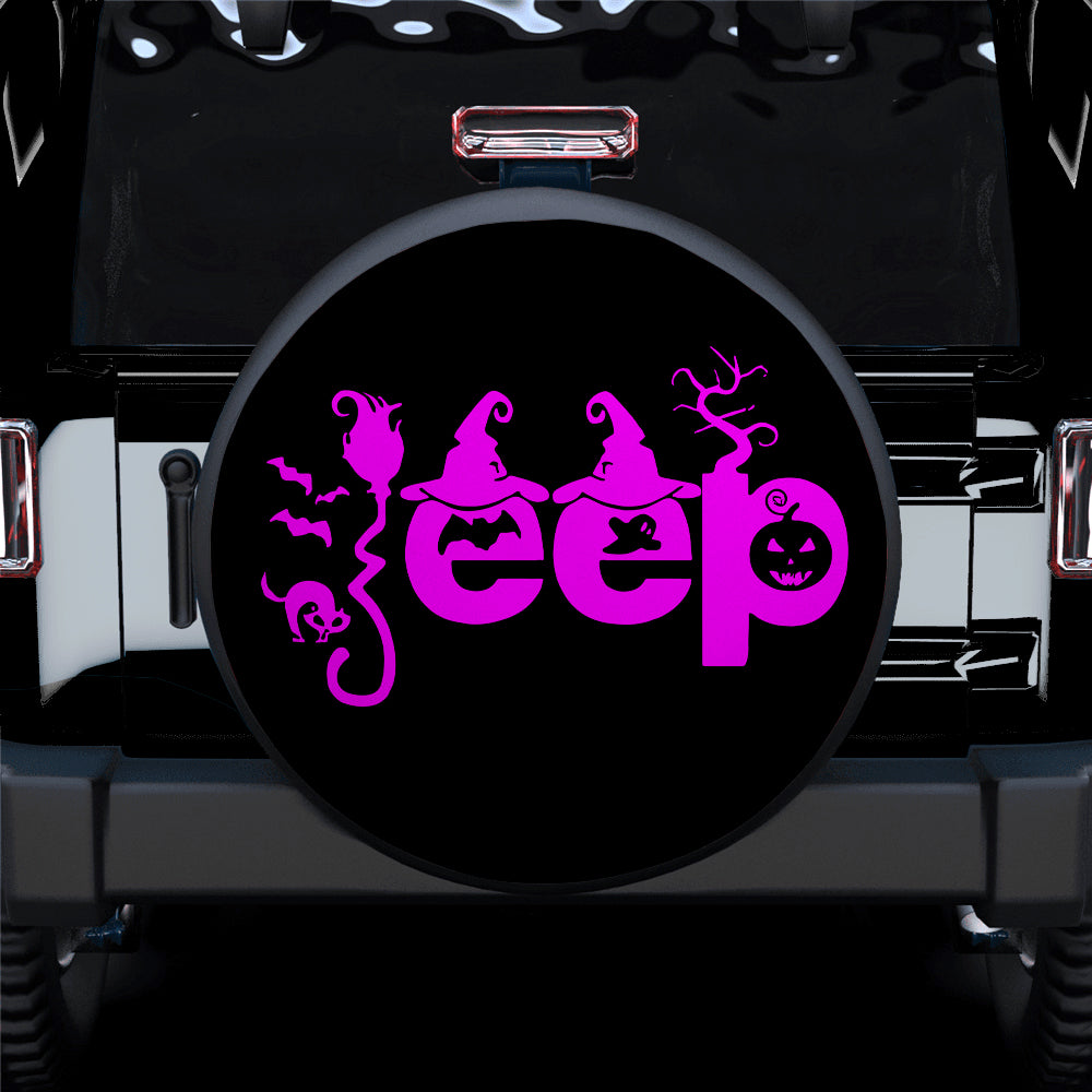 Halloween Pink Jeep Spare Tire Covers for Campers Gifts