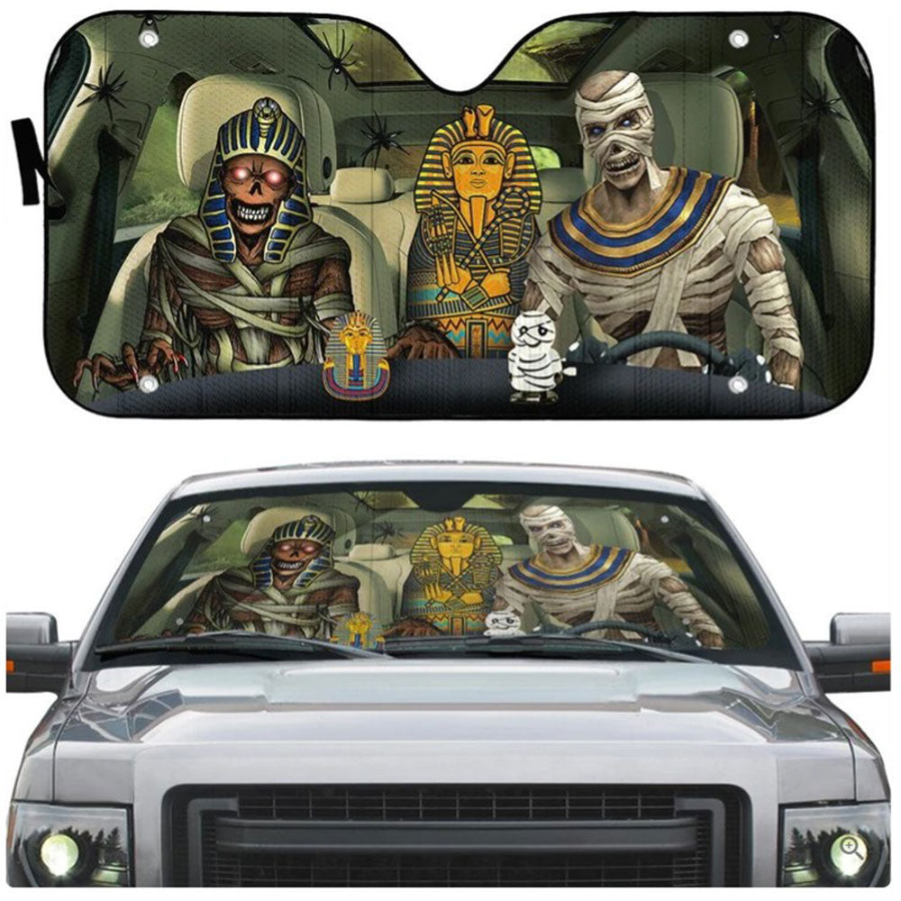 Custom Halloween Mummy Car Auto Sun Shades Windshield Accessories