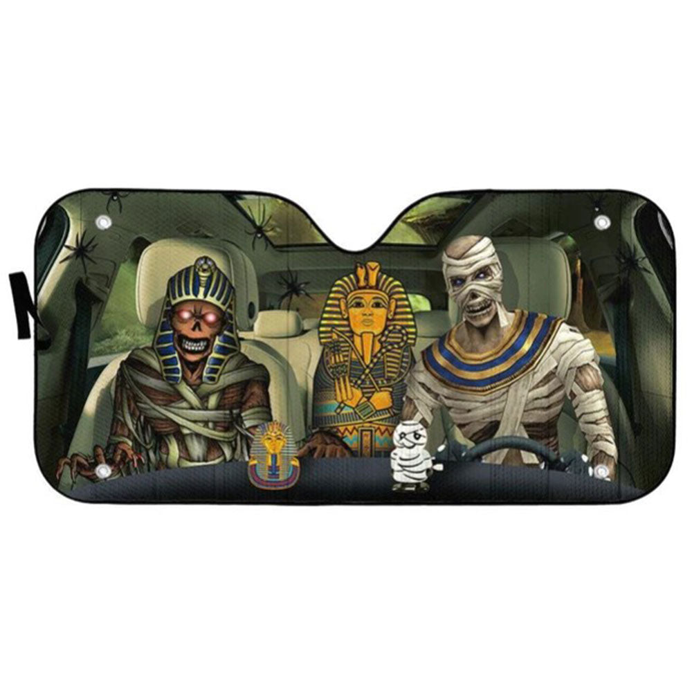 Custom Halloween Mummy Car Auto Sun Shades Windshield Accessories