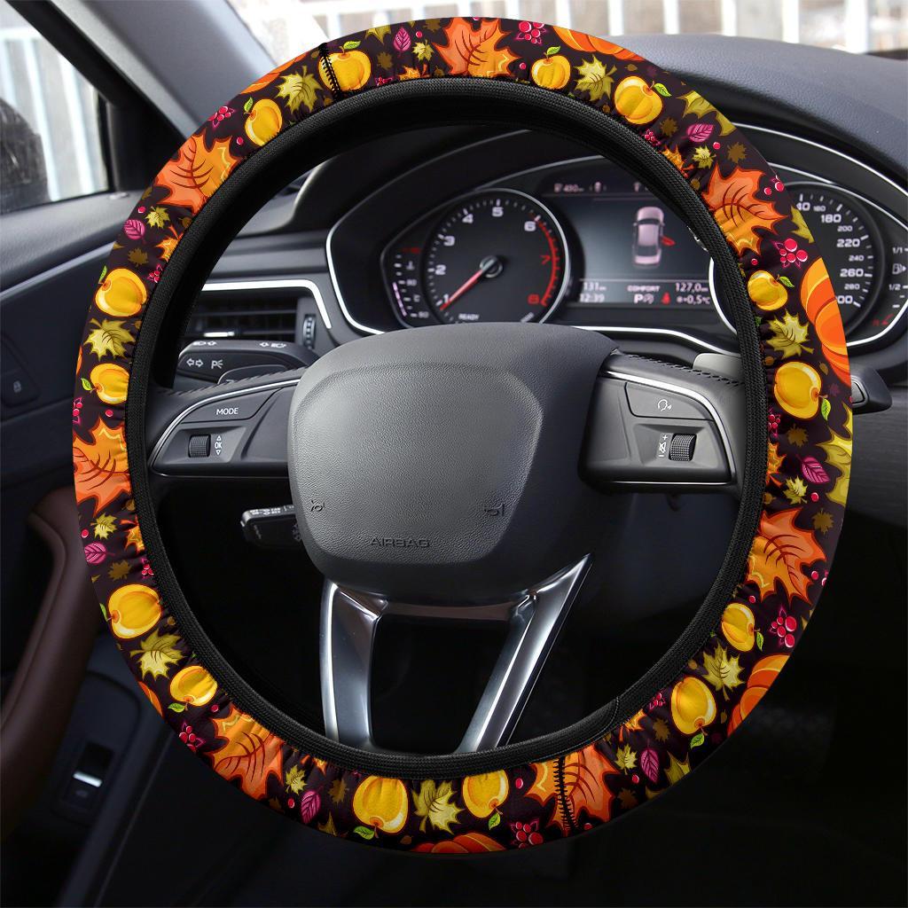 Premium Halloween Pumpkin Car Steering Wheel Cover 7060