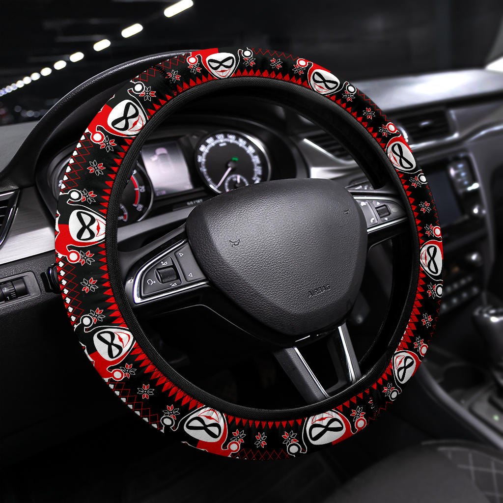 Harley Quinn Christmas Art Premium Custom Steering Wheel Cover