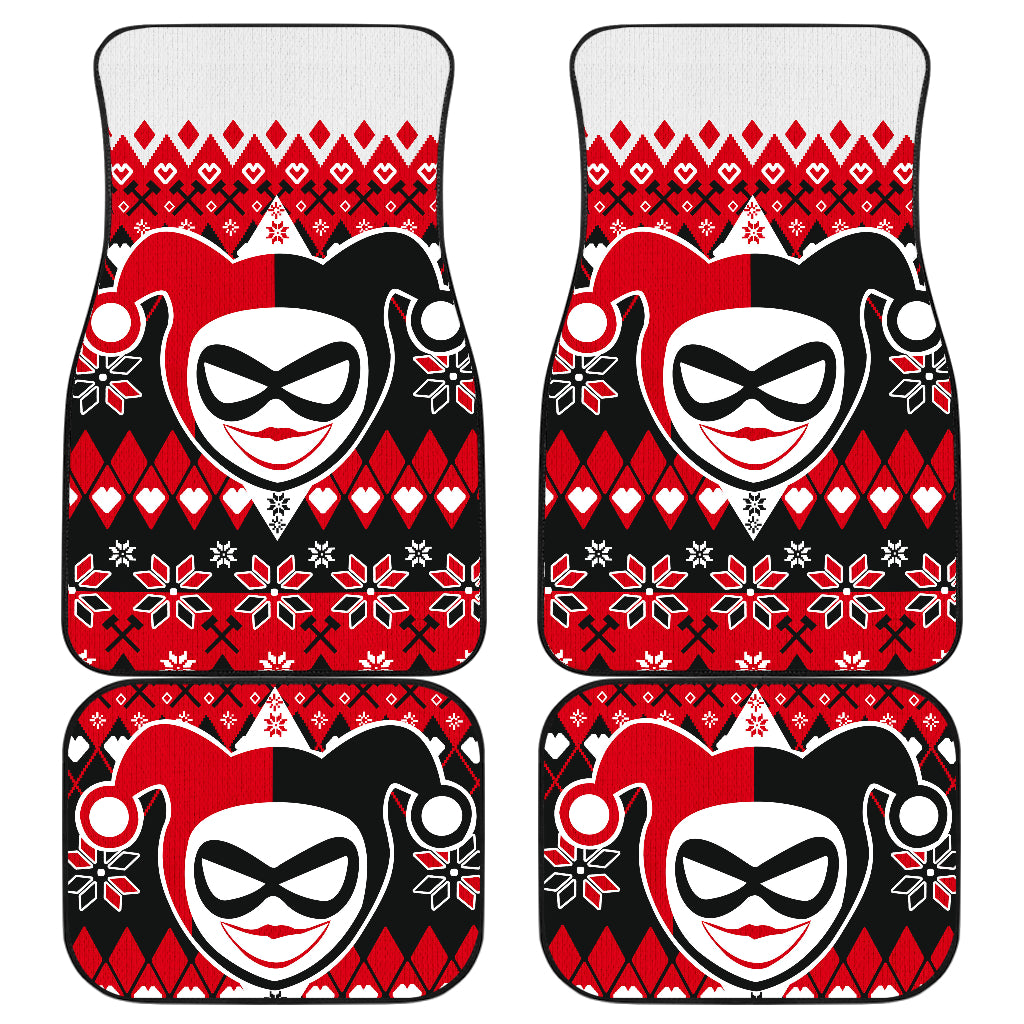 Harley Quinn Christmas Car Accessories Floor Mats for Vehicles