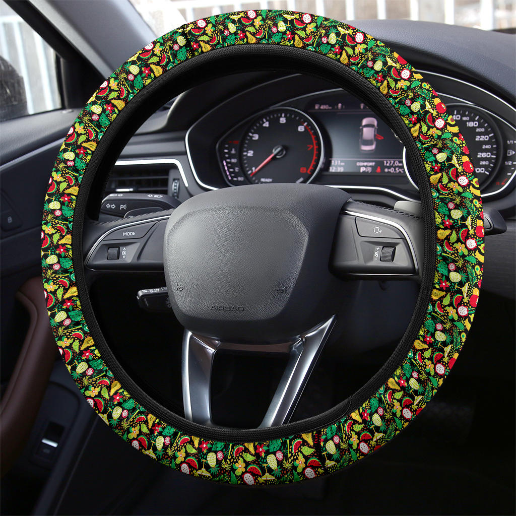 Tropical Fruits Hawaii Muster Car Steering Wheel Cover 7068521758875