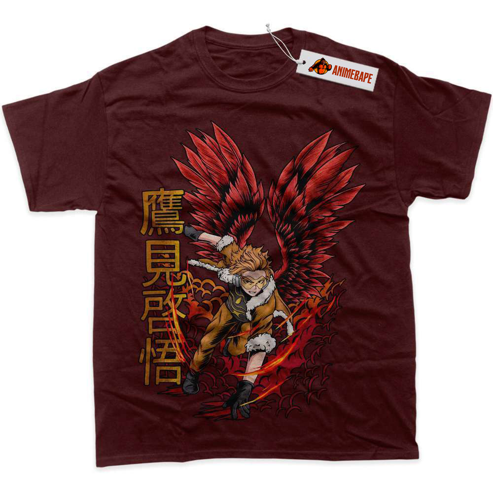 My Hero Academia Hawks Shirt, Anime Graphic Tee for Fans