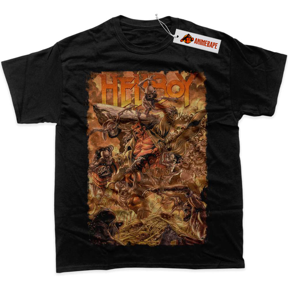 Hellboy Movie Graphic Tee, Stylish Comic Book Shirt