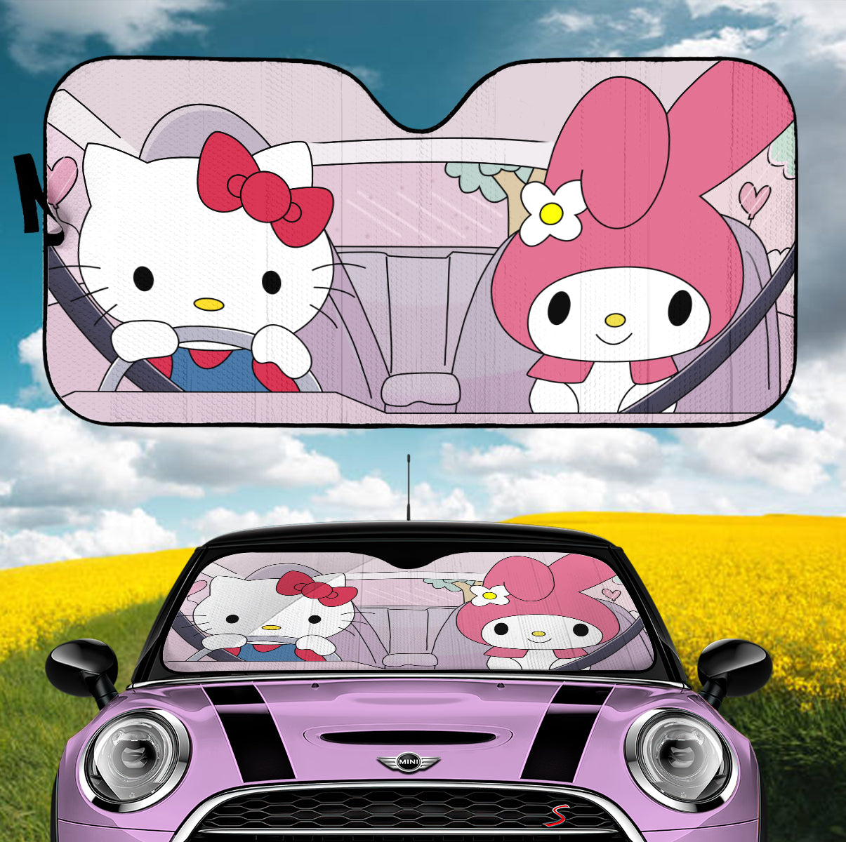 Hello Kitty Auto Sunshades for Car Windshield Protection