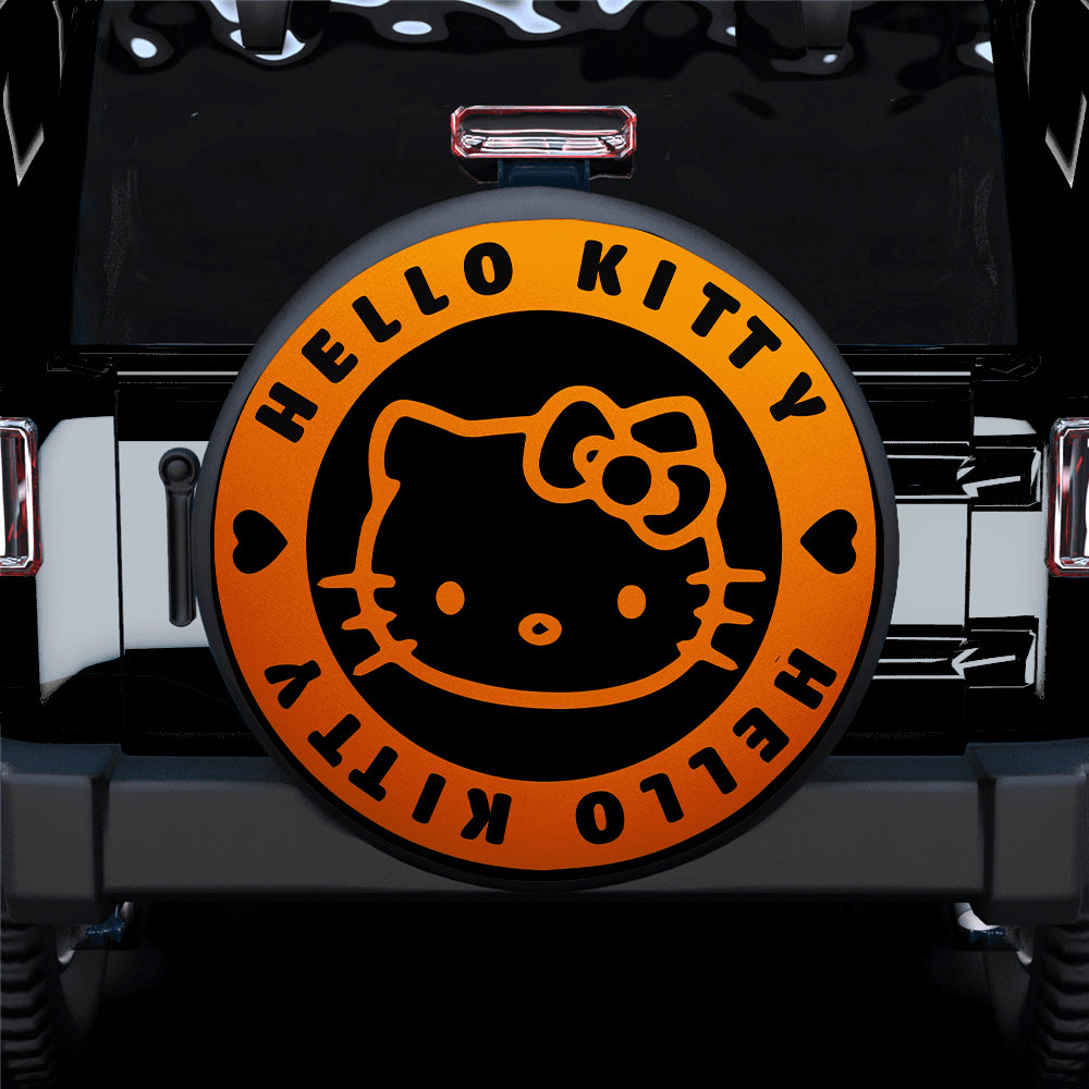 Hello Kitty Jeep Spare Tire Covers - Gift for Campers, Orange