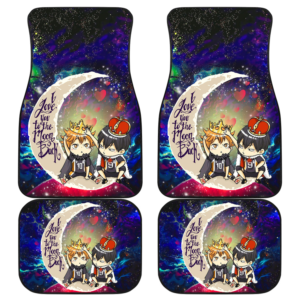 Haikyuu Hinata Tobio Love You To The Moon Galaxy Car Mats