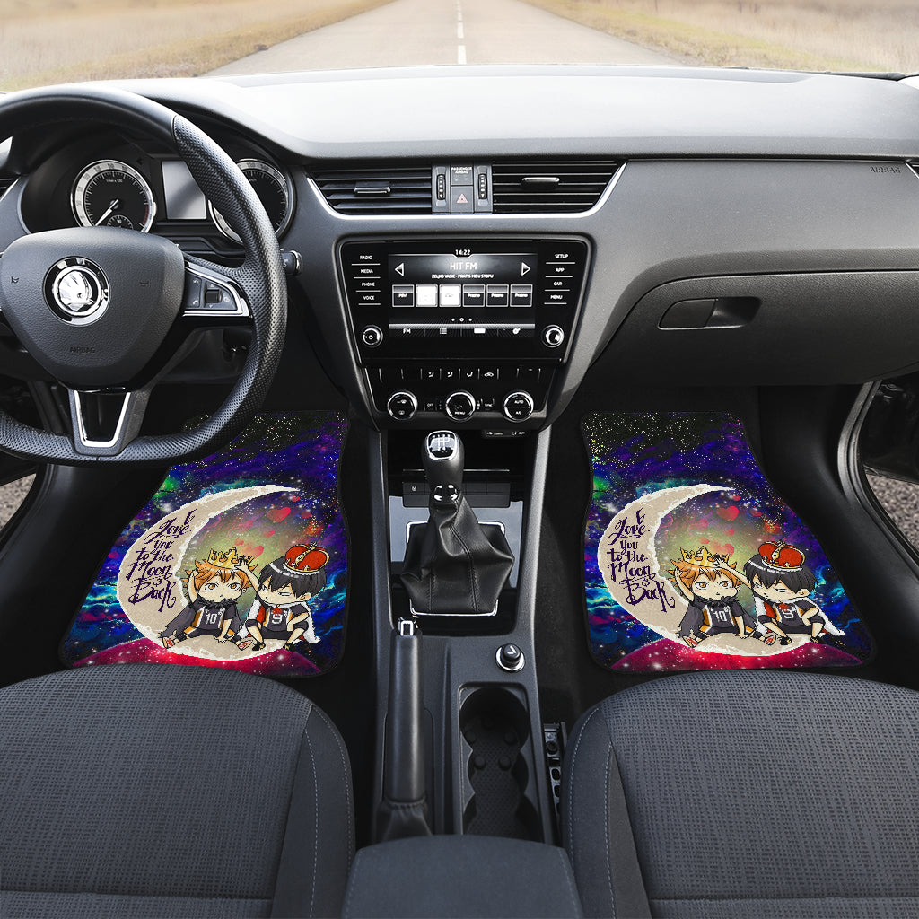 Haikyuu Hinata Tobio Love You To The Moon Galaxy Car Mats