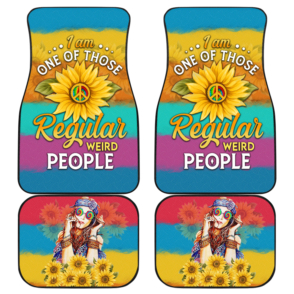 Hippie Sunflower Car Floor Mats for Girls | Car Accessories