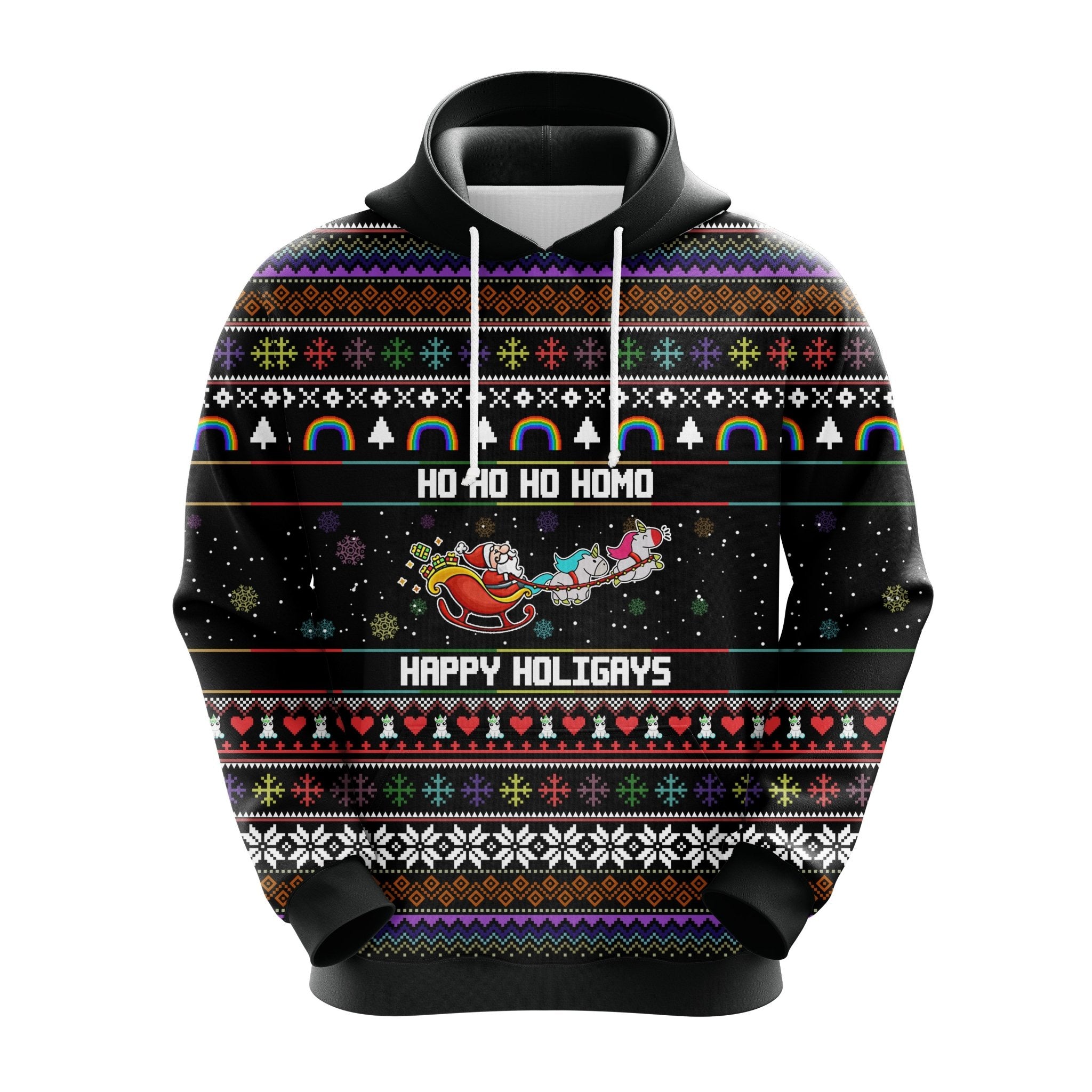 Cute Santa Christmas Hoodie - Funny Noel Mc Ugly Gift Idea