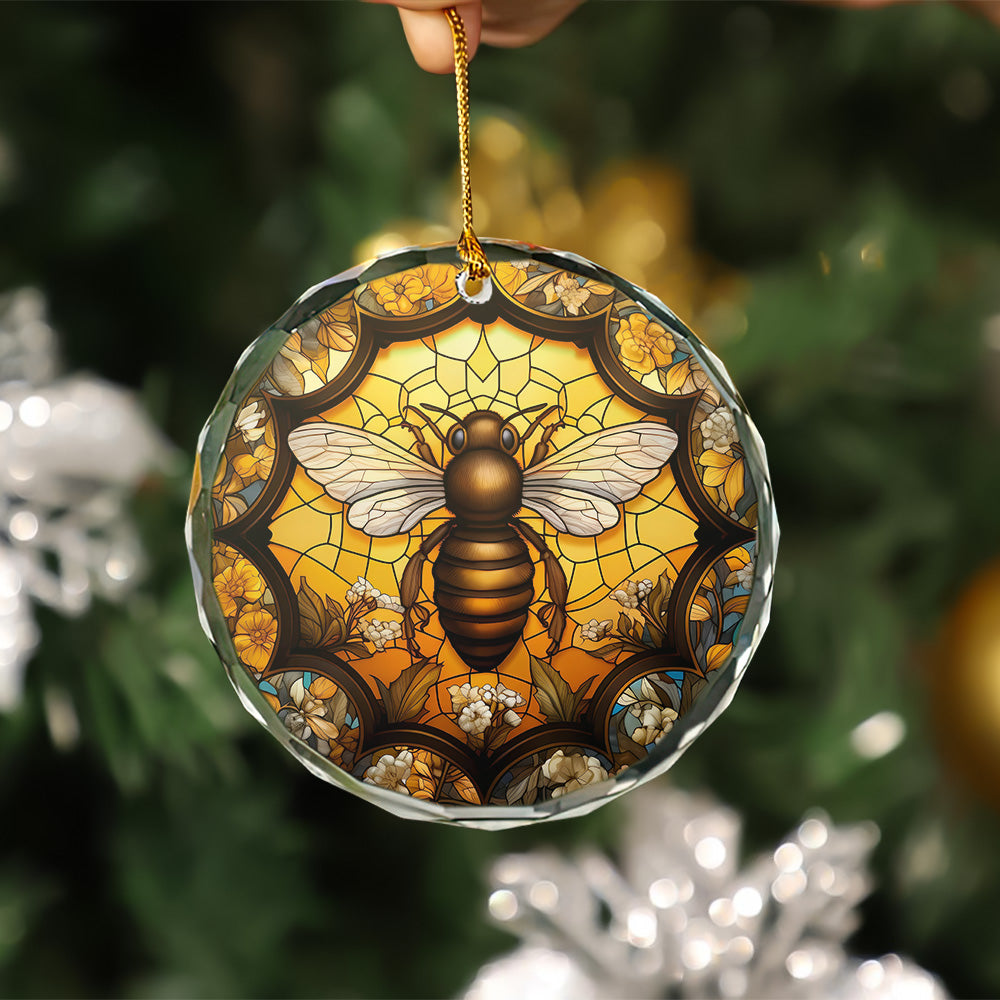Honey Bee Pokemon Stained Glass Ornament Ideal for Christmas Gift