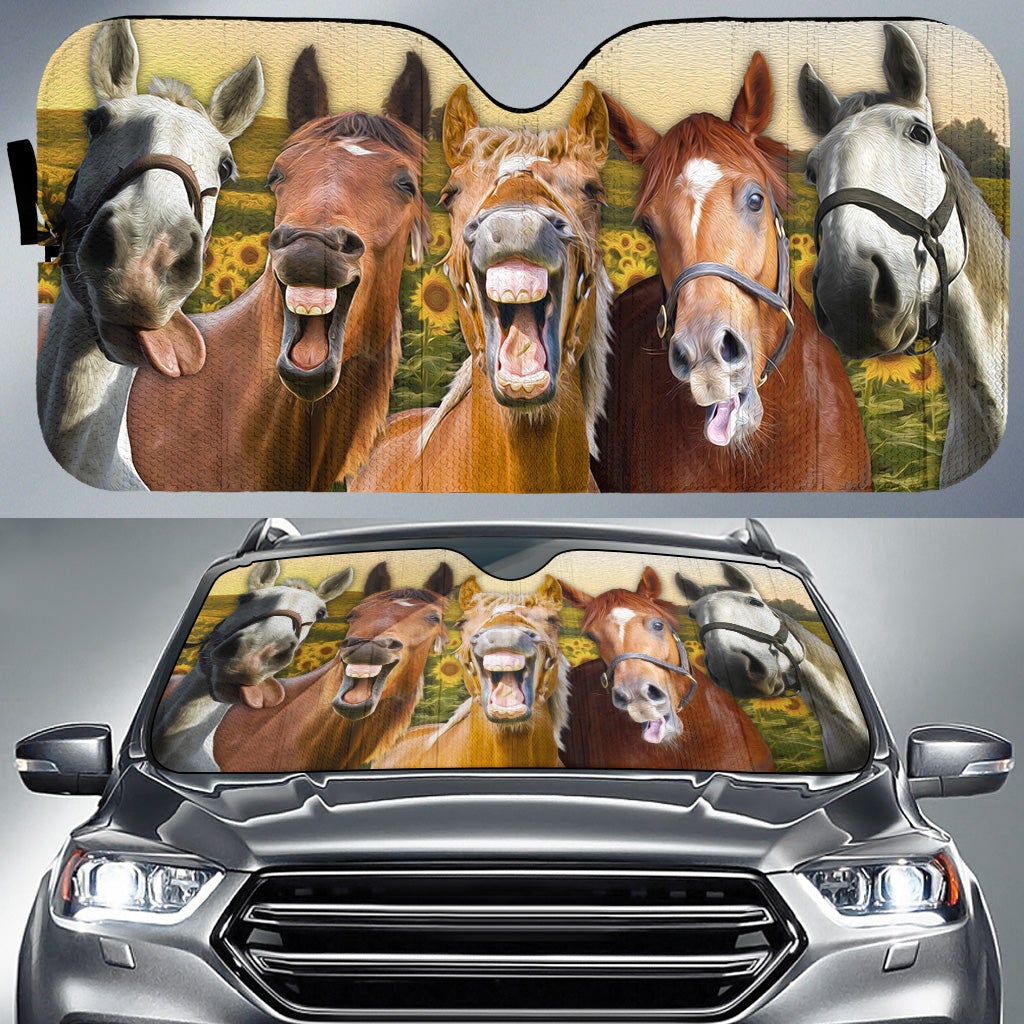 Horses Sunshades for Car Auto - Field Reflective Window Covers