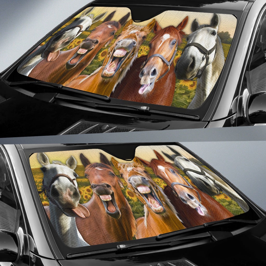 Horses Sunshades for Car Auto - Field Reflective Window Covers
