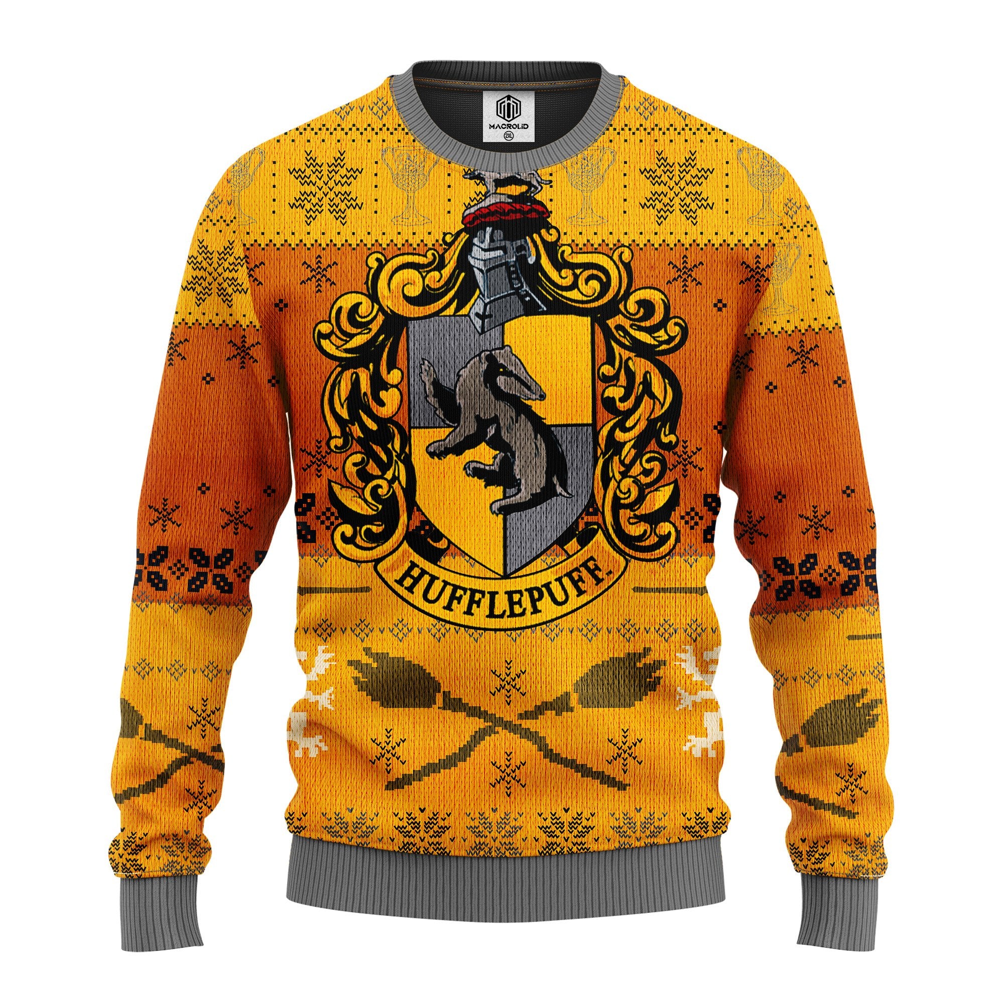 Hufflepuff Christmas Sweater Perfect Gift for Thanksgiving Holiday