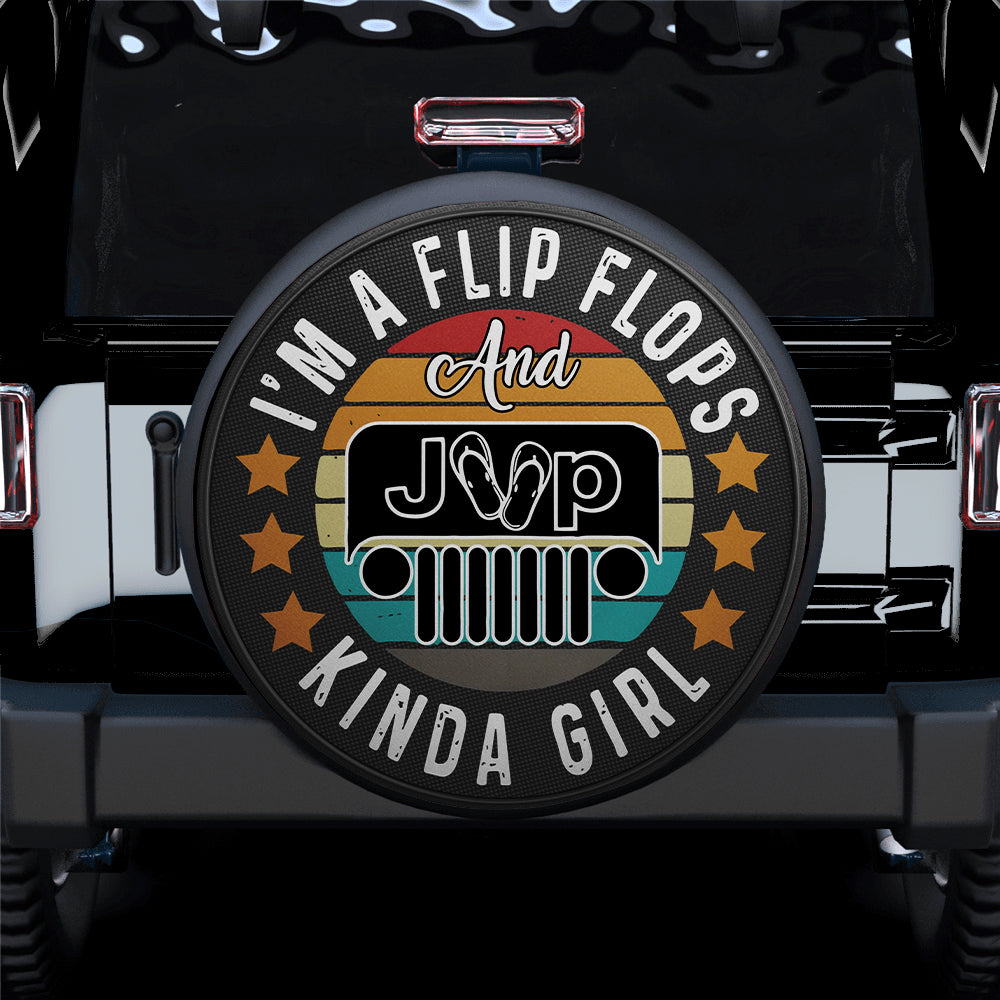 Jeep and Flip Flops Gift for Campers - Car Spare Tire Covers