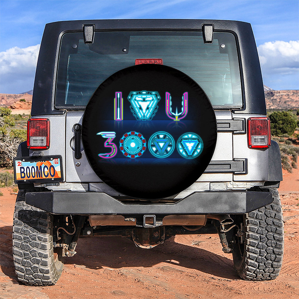 Iron Man I Love You 3000 Spare Tire Covers Gift for Campers