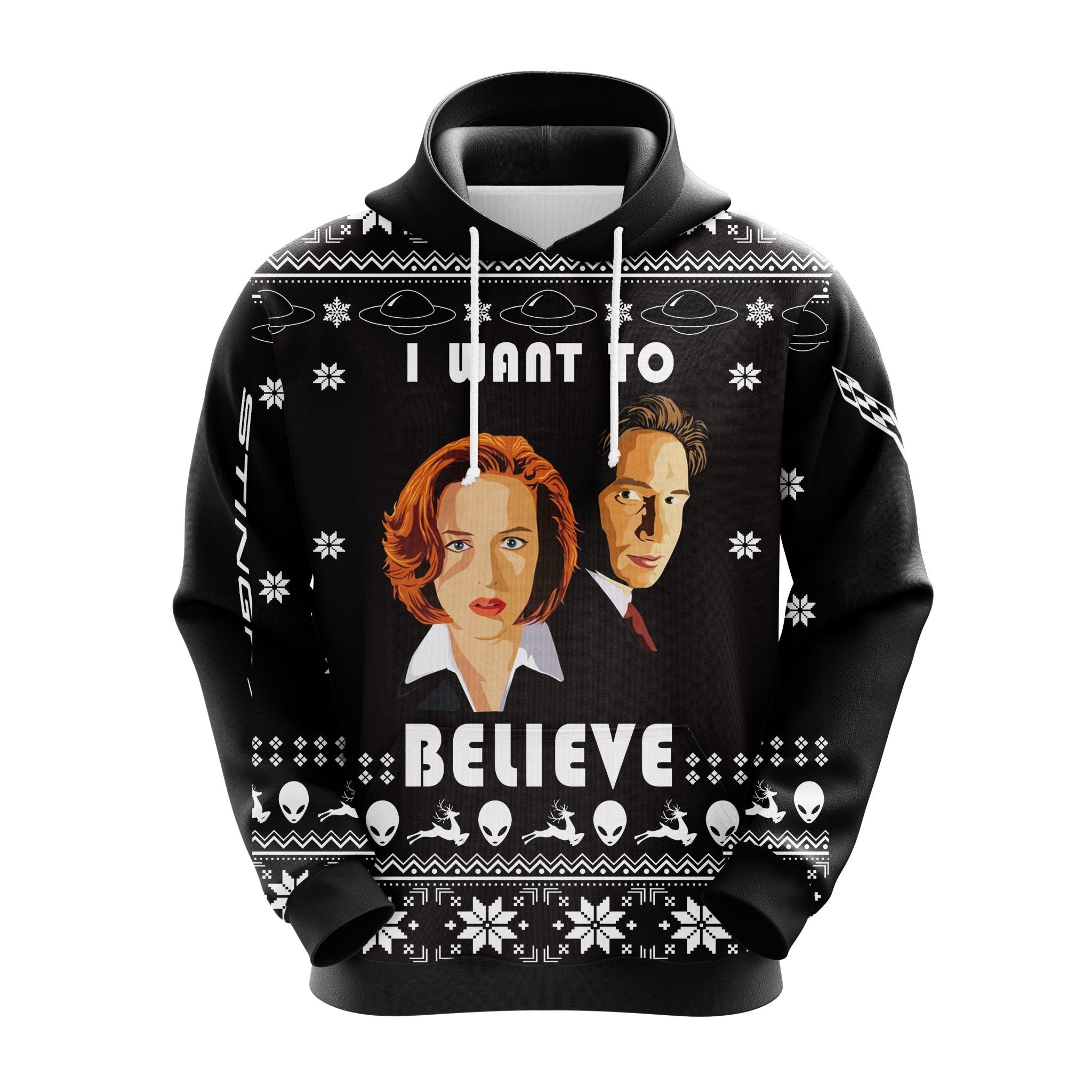 I Want To Believe Cute Christmas Hoodie - Amazing Thanksgiving Gift