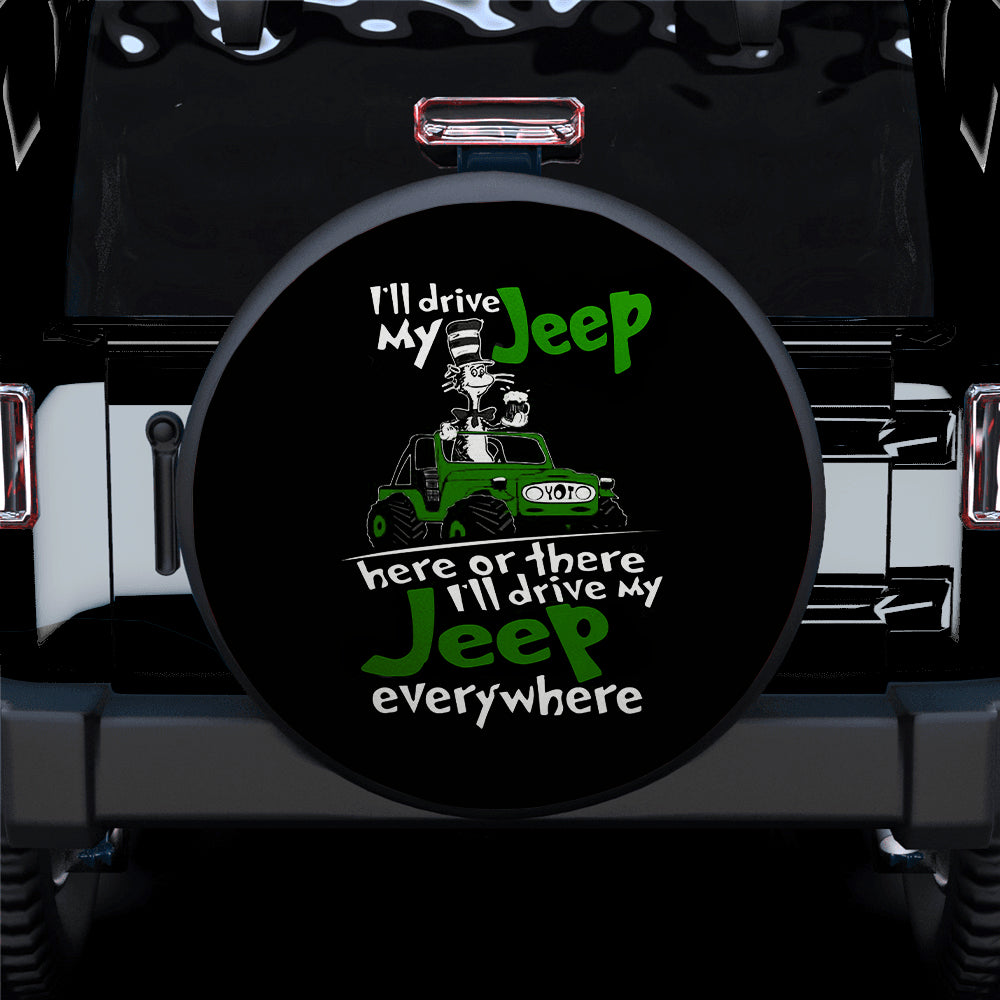 Jeep Spare Tire Cover for Campers - I Will Drive My Jeep Gift