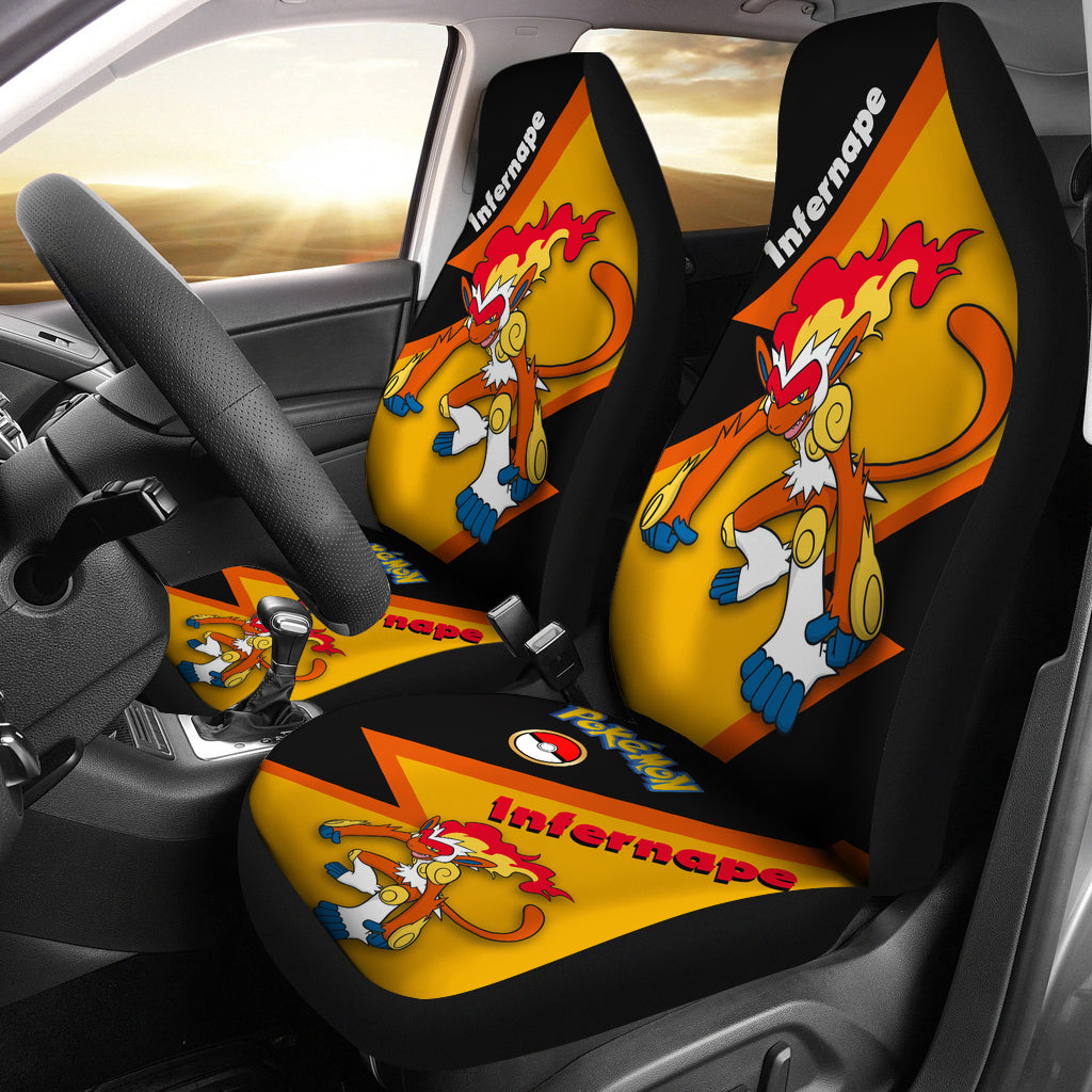 Infernape Pokemon Custom Premium Car Seat Covers Protectors