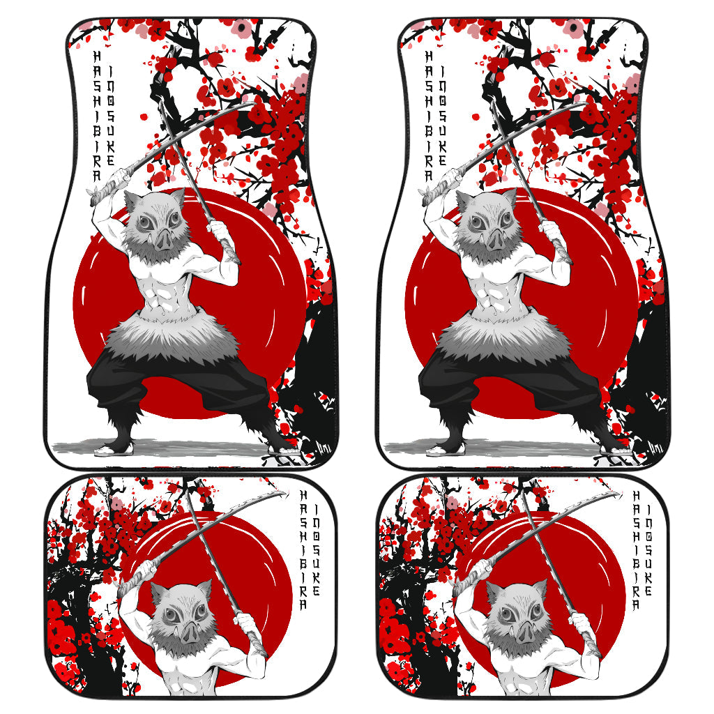 Demon Slayer Inosuke Japan Style Car Floor Mats for Vehicles