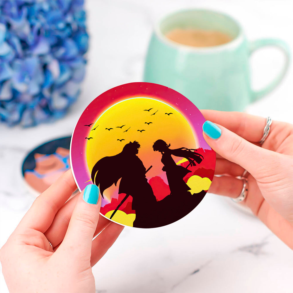 Inuyasha Sunset  Coasters for Drinks -