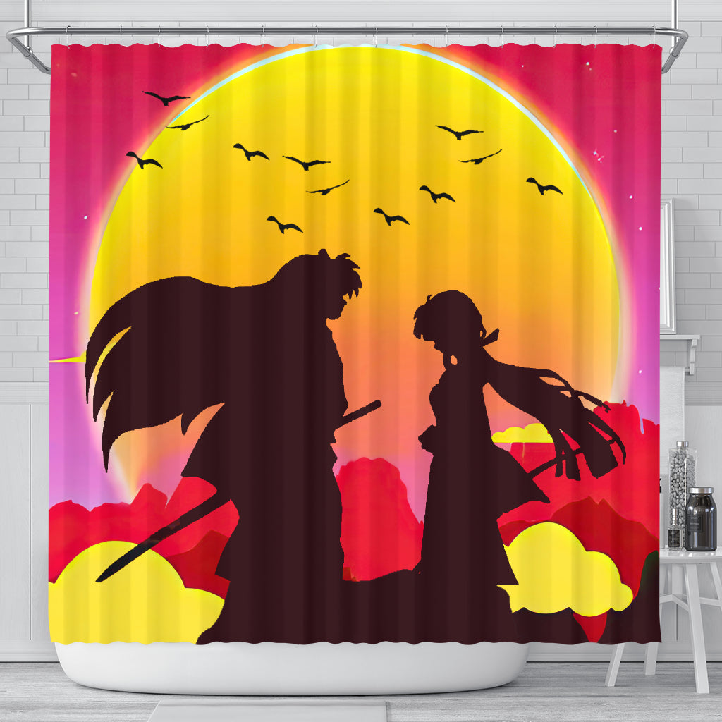 Inuyasha Anime Sunset Design Shower Curtain Inuyahsa