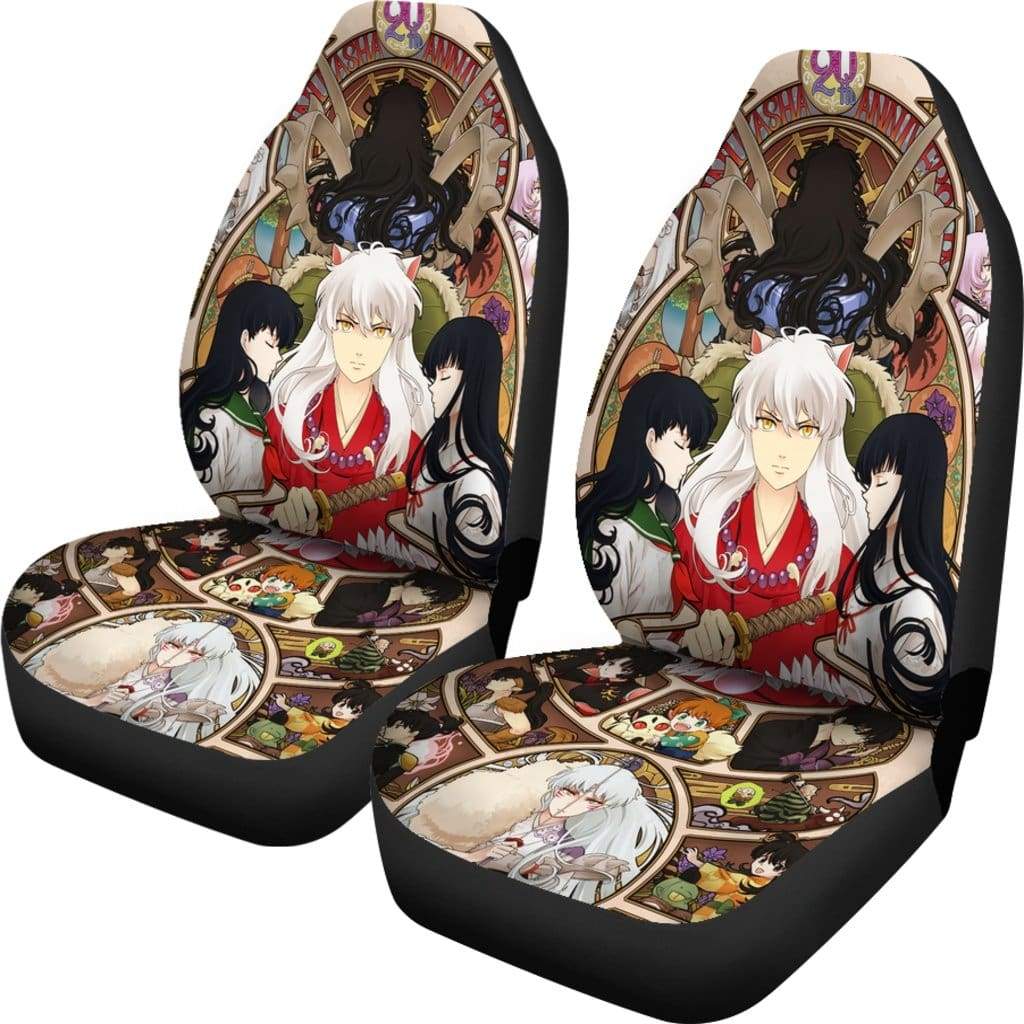 Inuyasha Premium Custom Car Seat Covers for Decor and Protection
