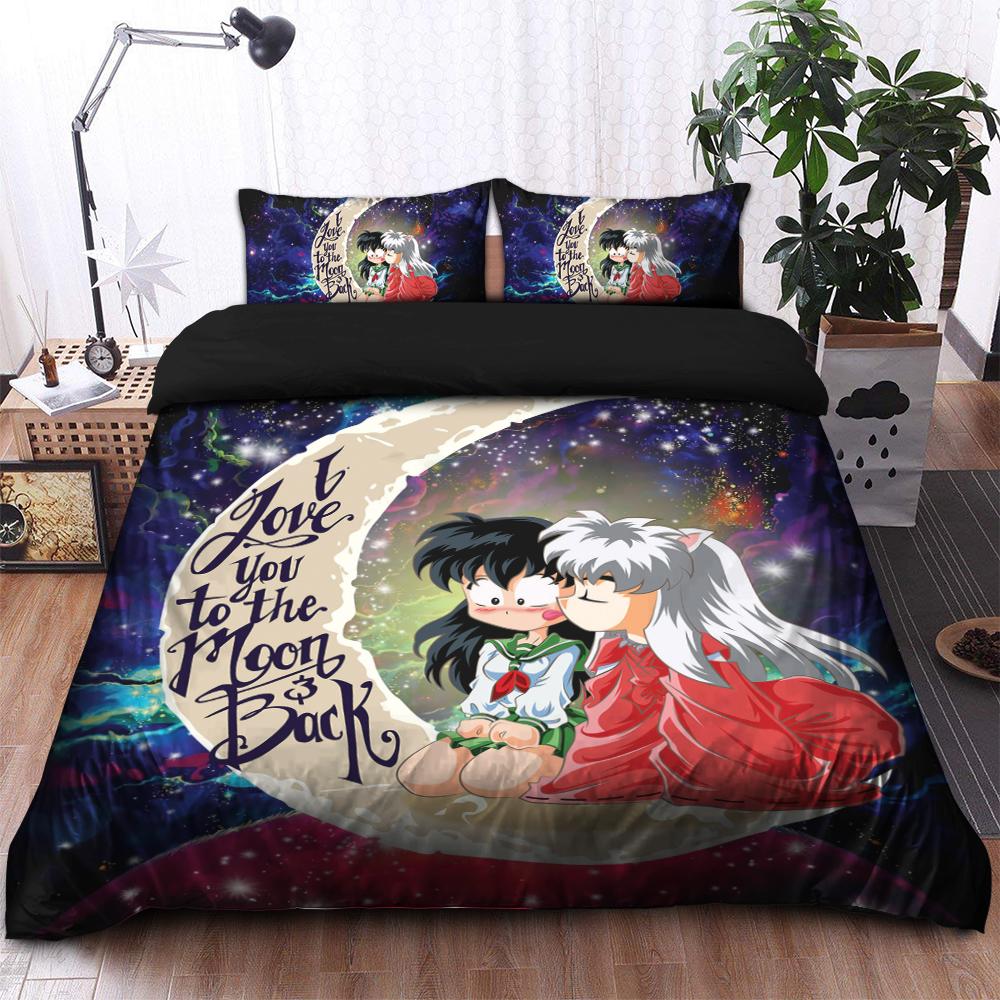 Inuyasha Galaxy Bedding Set Duvet Cover with 2 Pillowcases - Love You