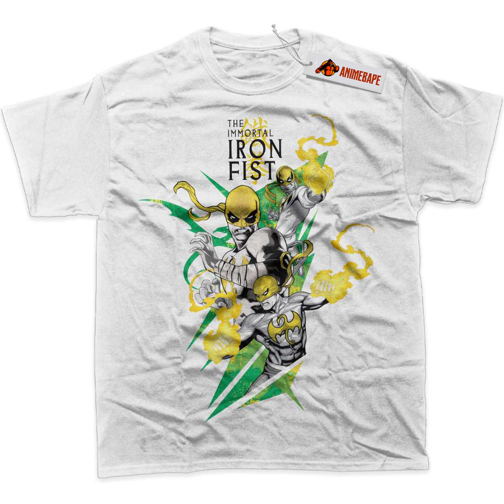 Marvel Comics Iron Fist Graphic T-Shirt for Superhero Fans