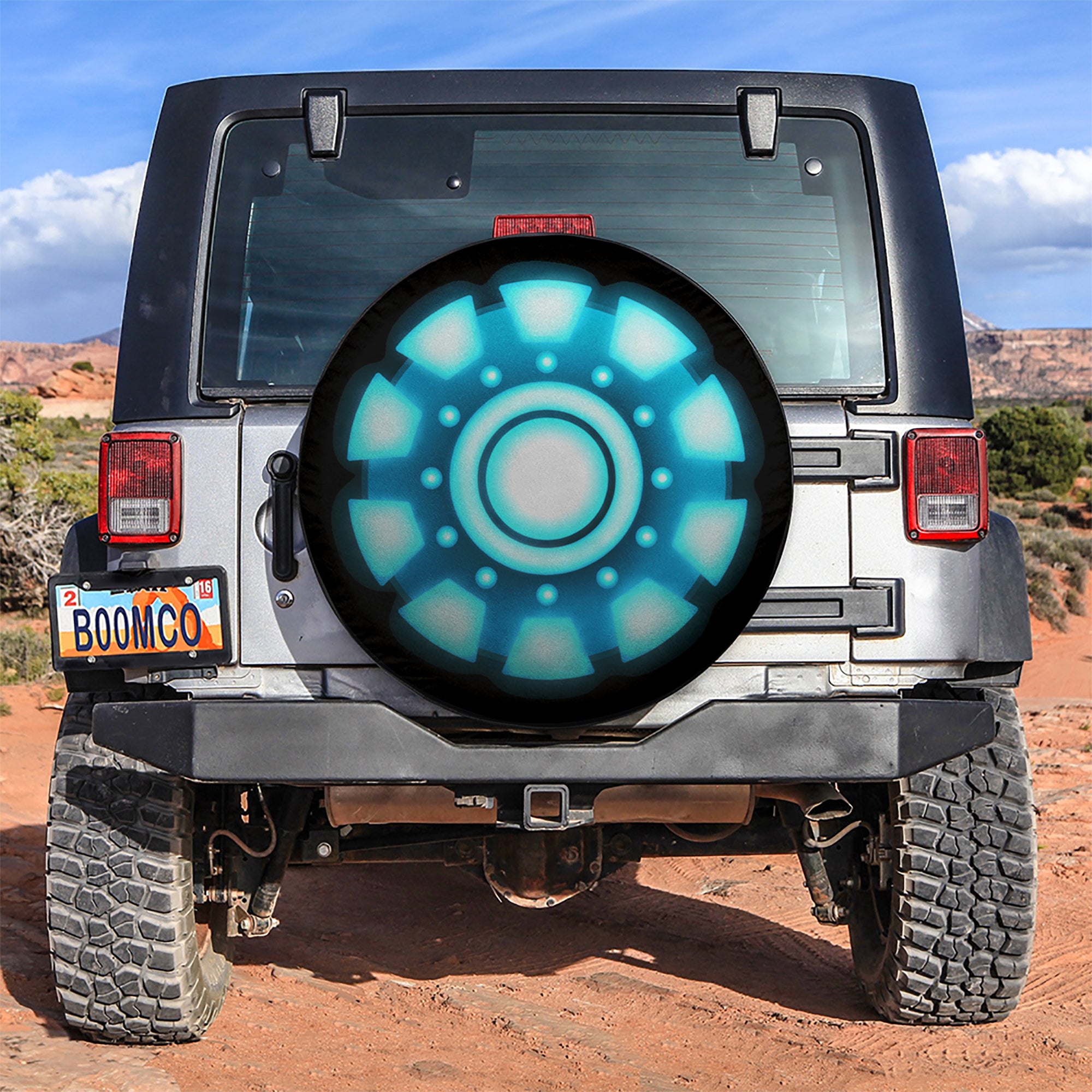 Iron Man Arc Reactor Spare Tire Covers for Jeep Campers Gift