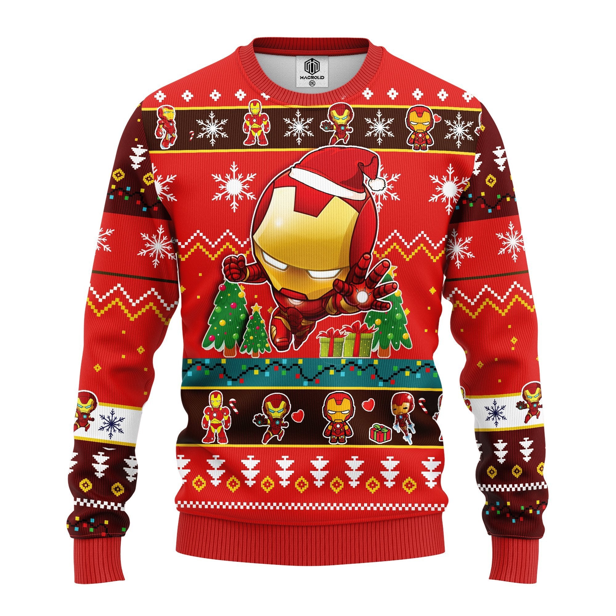 Iron Man Chibi Ugly Christmas Sweater - Perfect Holiday Gift Idea