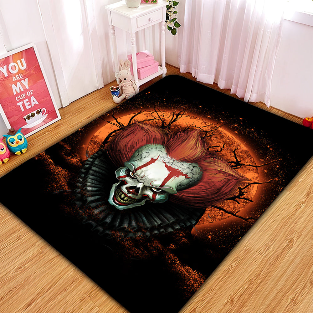 It Horror Movie Moonlight Area Rug for Bedroom Living Room Decor