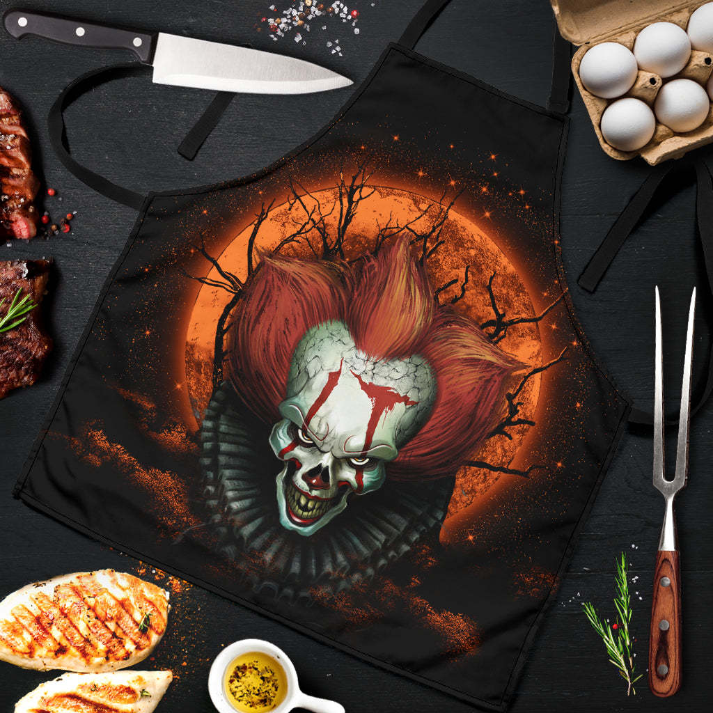 IT Horror Movie Moonlight Custom Apron for Cooking Fans and Gifting