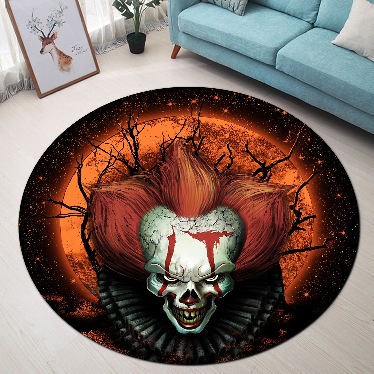 It Horror Movie Moonlight Rug for Bedroom Living Room Home Decor