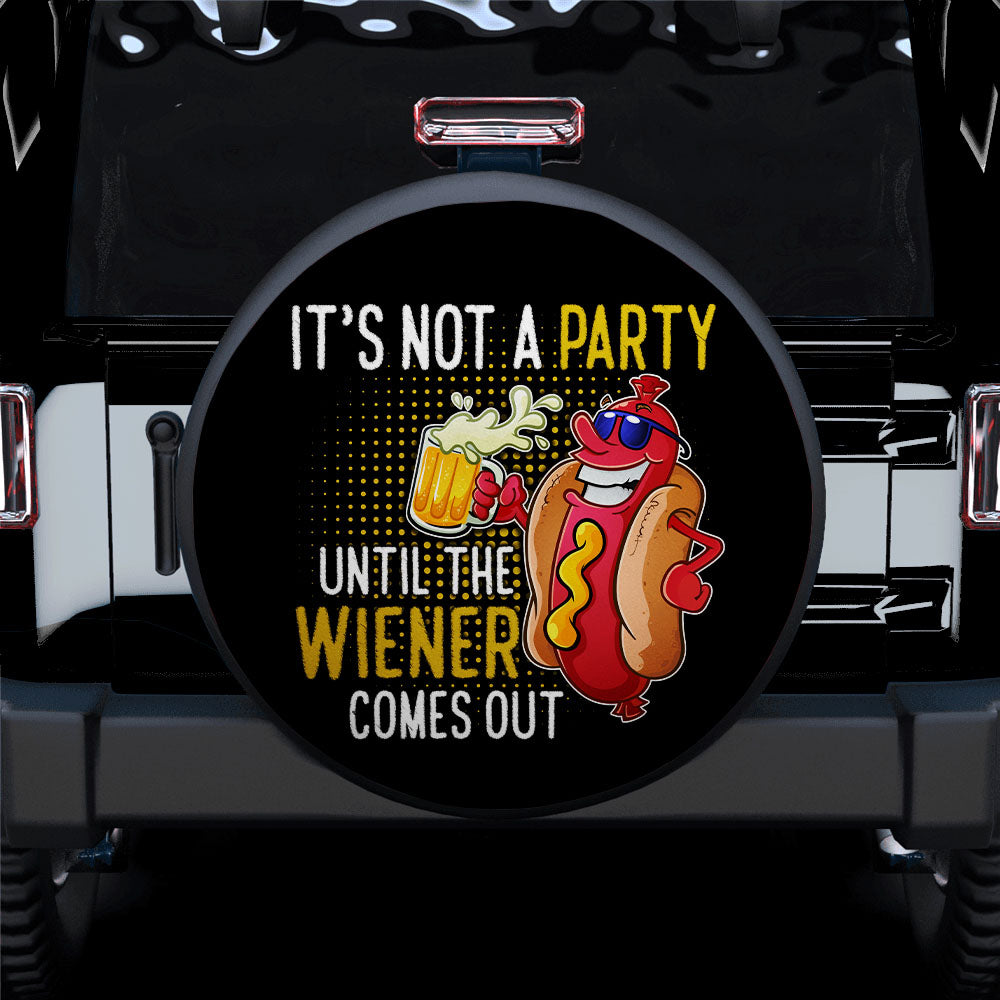 Funny Hot Dog Jeep Spare Tire Cover Gift for Campers, Not a Party