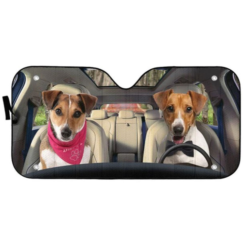 Jack Russell Terrier Auto Sun Shades Windshield Car Accessories Gift