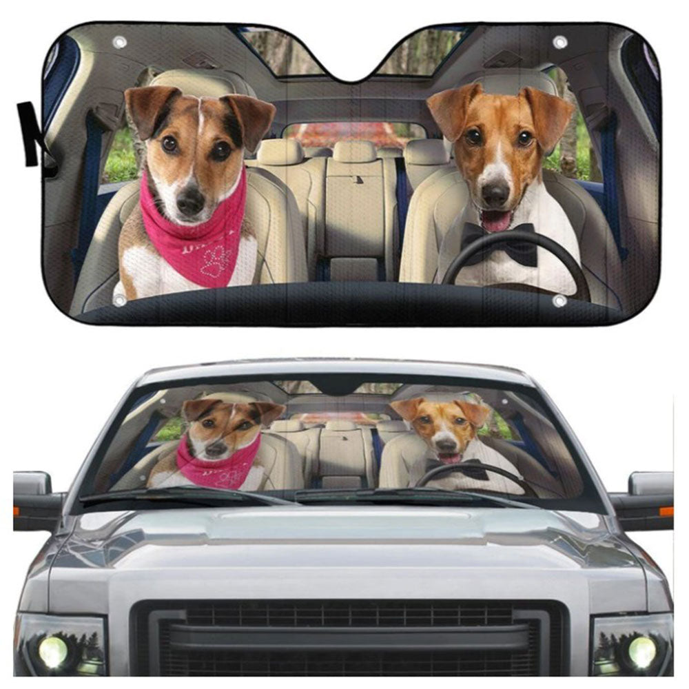 Jack Russell Terrier Auto Sun Shades Windshield Car Accessories Gift