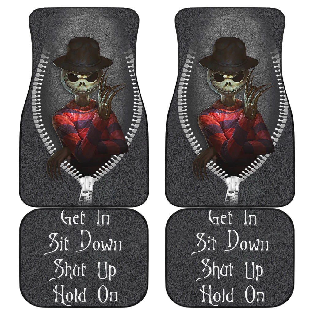 Jack Skellington Freddy Krueger Horror Car Floor Mats Accessories